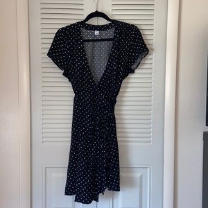 Old Navy Polka Dot Wrap Dress